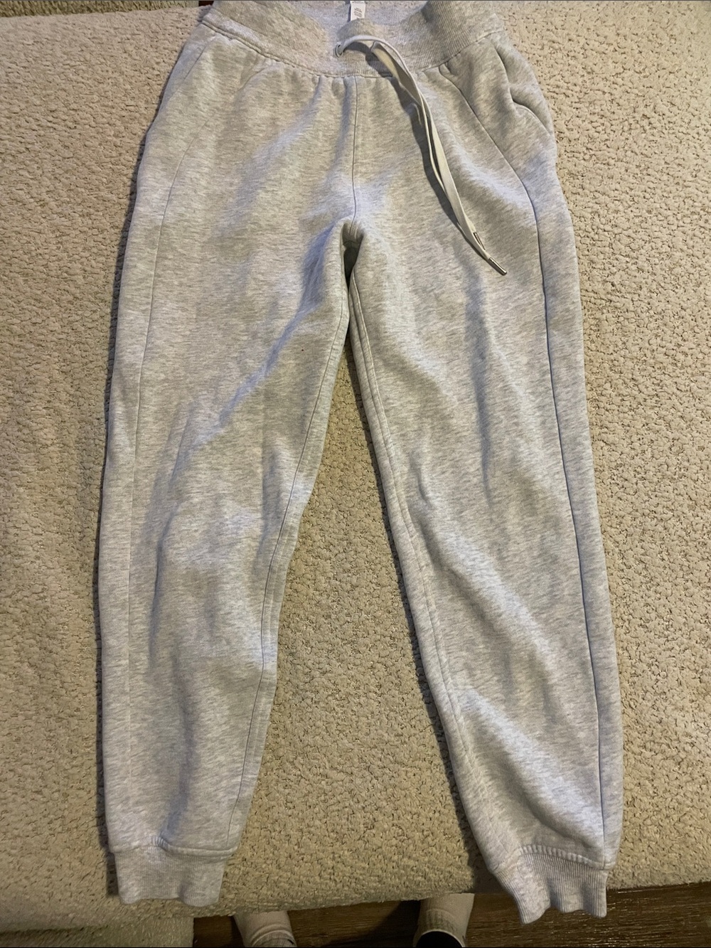 lululemon athletica Women’s Light Gray Drawstring Joggers